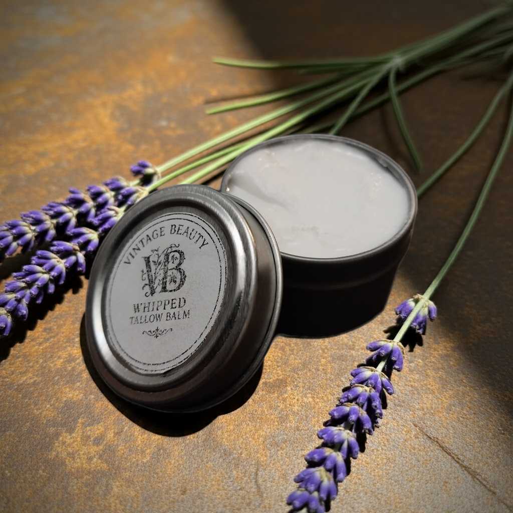 Whipped Tallow Balm, Restorative Treatment For Dry Cracked Feet, 4 oz