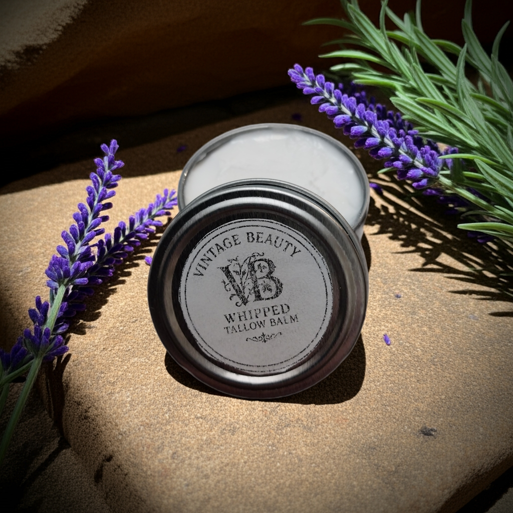 Whipped Tallow Balm, Restorative Treatment For Dry Cracked Feet, 4 oz