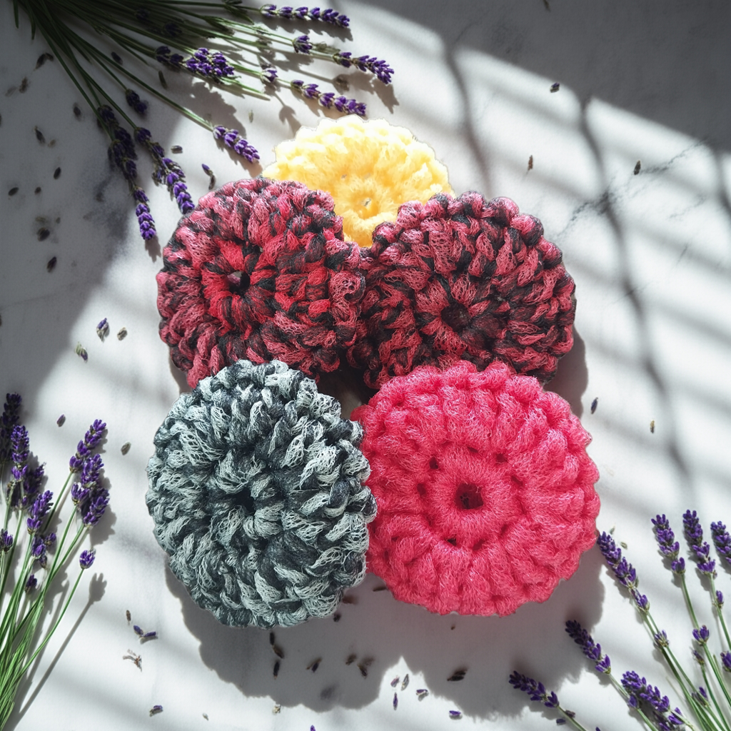 Grandma Kathy's Exfoliating Foot Scrubbers, 5 pack, various colors