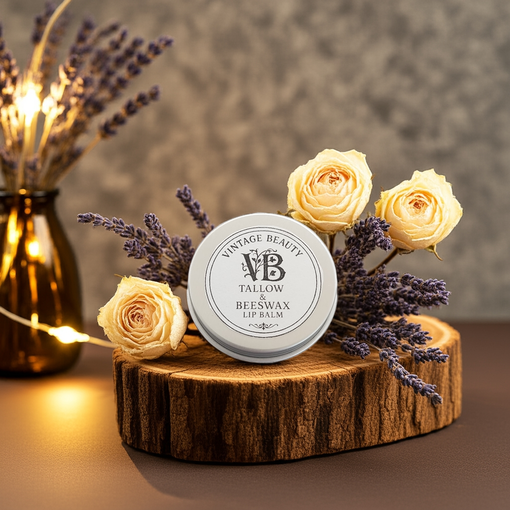 Vintage Beauty Tallow & Beeswax Lip Balm
