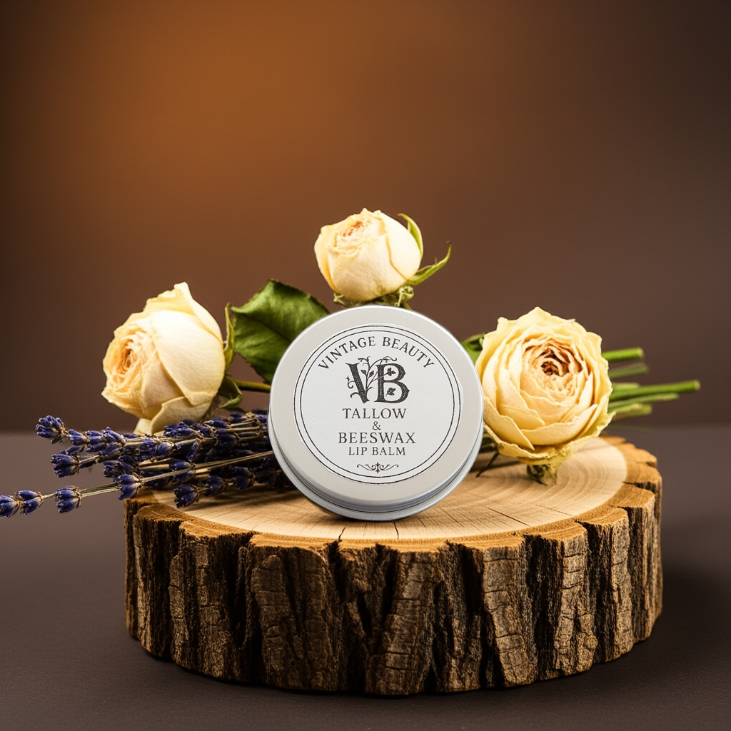 Vintage Beauty Tallow & Beeswax Lip Balm