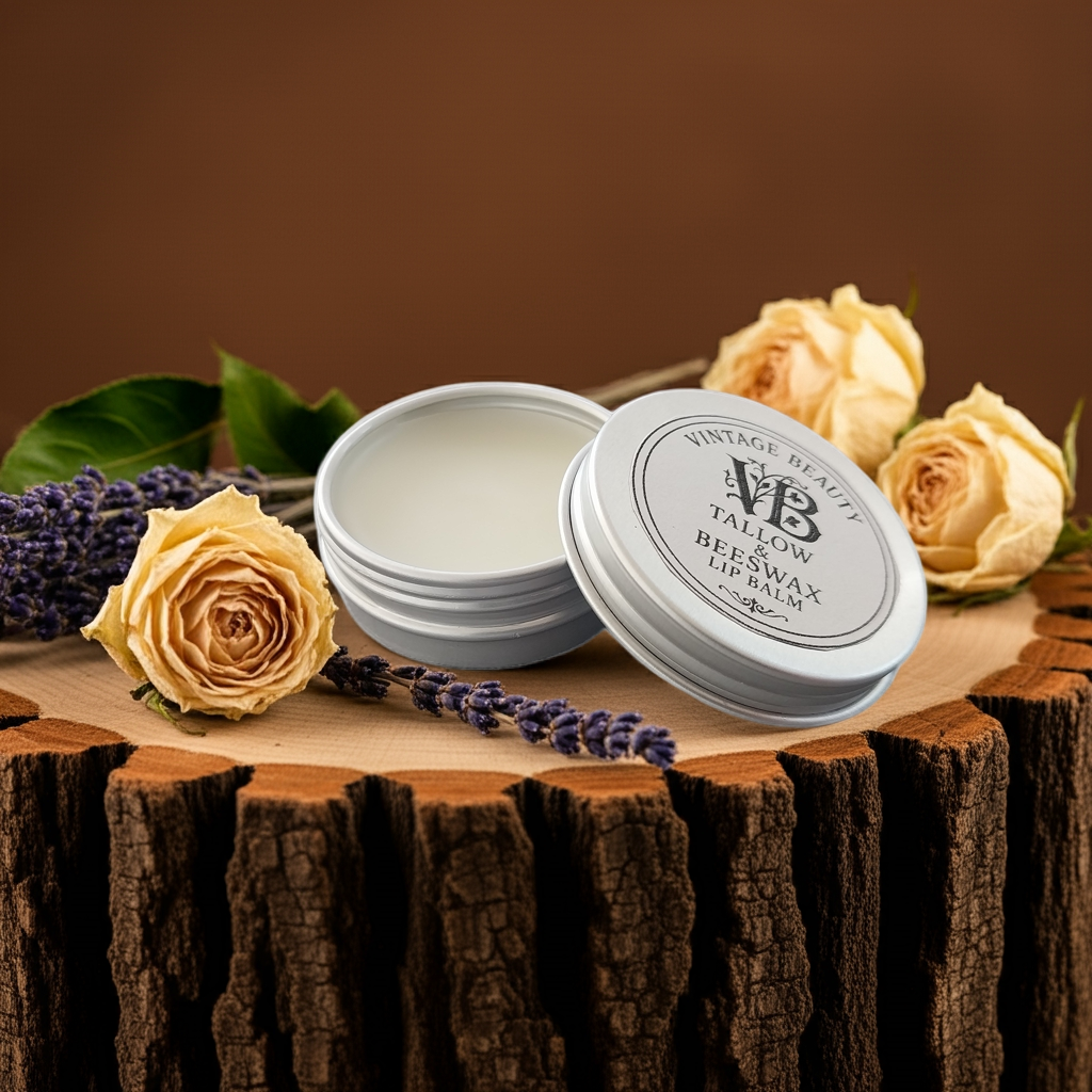 Vintage Beauty Tallow & Beeswax Lip Balm