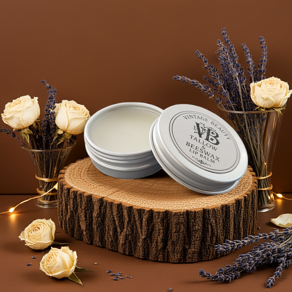 Vintage Beauty Tallow & Beeswax Lip Balm