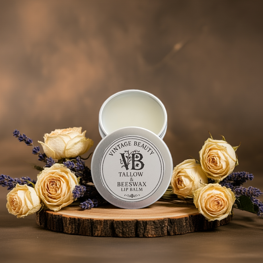 Vintage Beauty Tallow & Beeswax Lip Balm