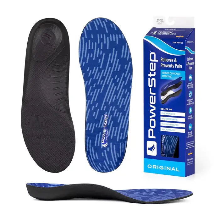 PowerStep Original Low Profile Orthotics, Full Length